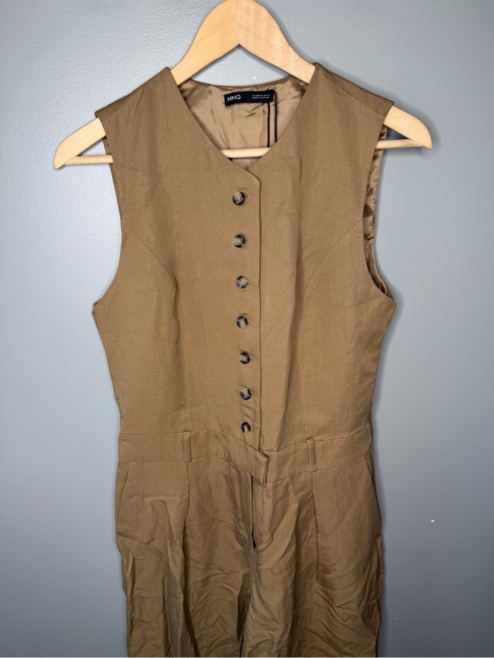 NWT Mango Cole Lyocell Combined Tailored Jumpsuit - Picture 4 of 10